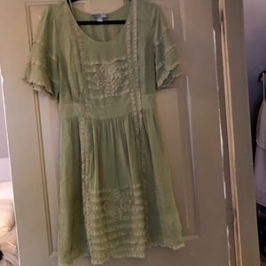 Lil brand silk/chiffon short sleeve dress